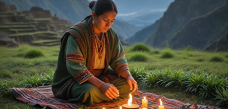 Rituales de protección espiritual con hojas de coca en Cusco