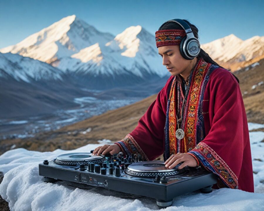 La fusión de música electrónica y cantos ancestrales andinos