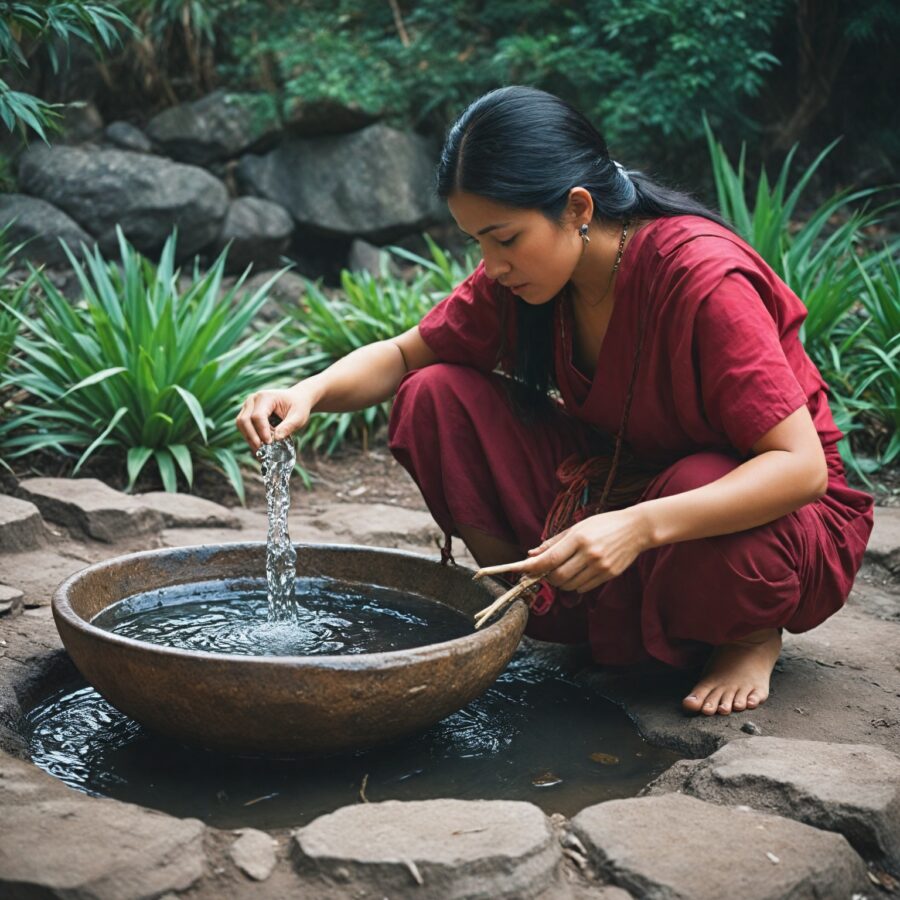 Rituales de purificación andina con agua sagrada: tradición y prácticas