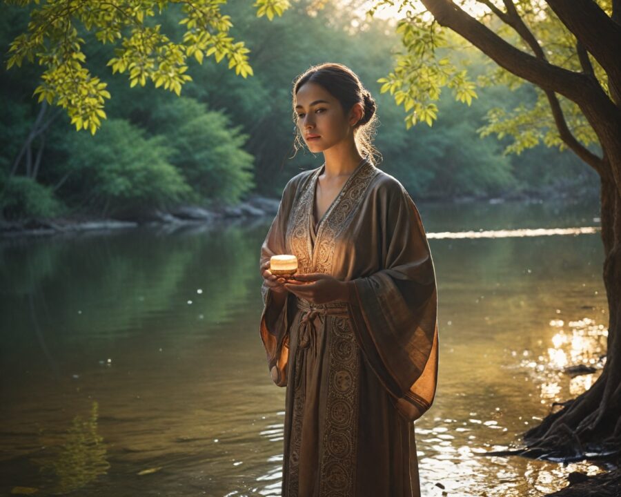 Prácticas rituales para protección divina al cruzar ríos sagrados