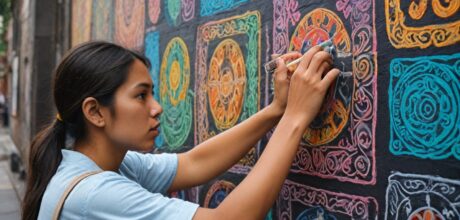 Símbolos rituales en el street art andino contemporáneo