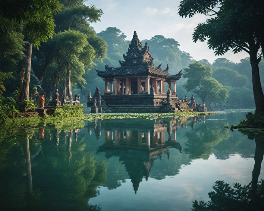 El mito fundacional de un pueblo nacido de una laguna sagrada