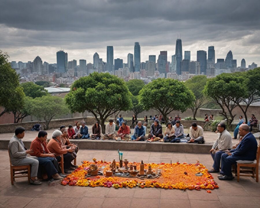 Cómo los rituales andinos de pago a la tierra evolucionan en ciudades