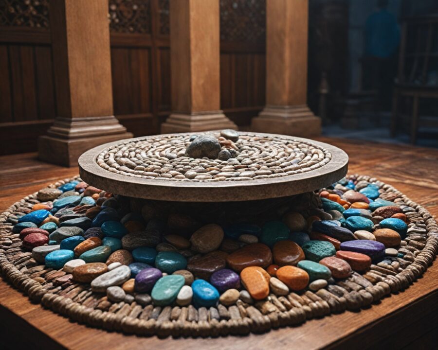 El simbolismo de las piedras en espiral en altares apacheta