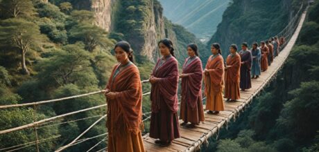 La leyenda del primer puente colgante tejido por vírgenes del sol