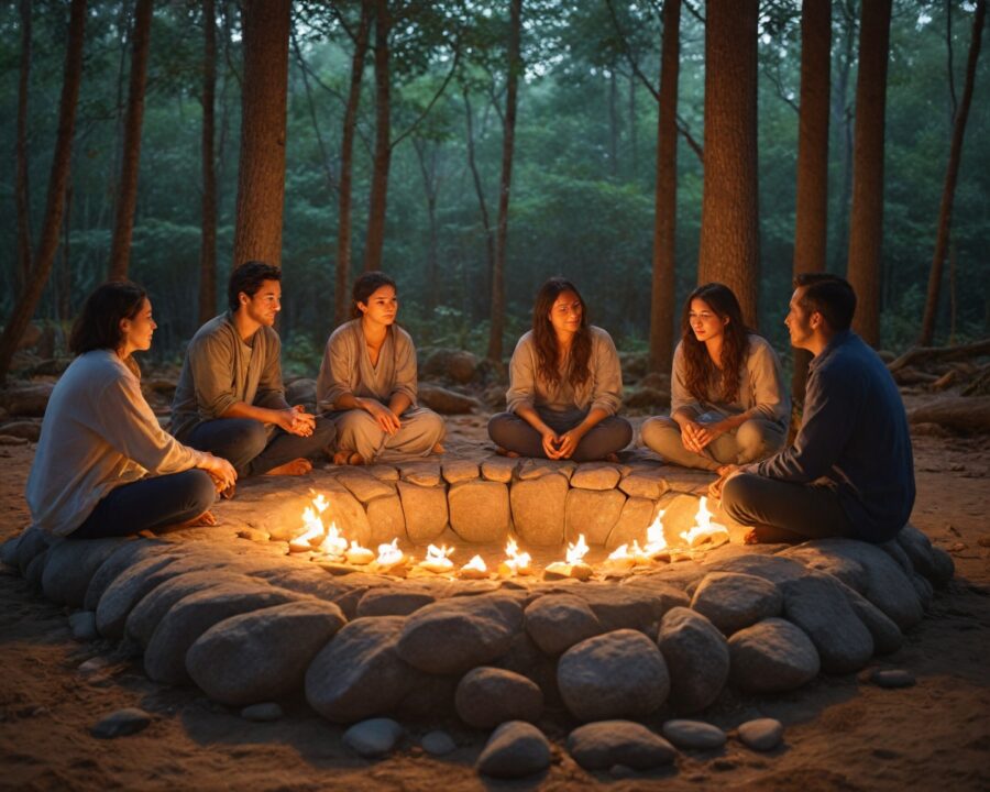 Significado de los círculos de piedras en rituales de protección personal