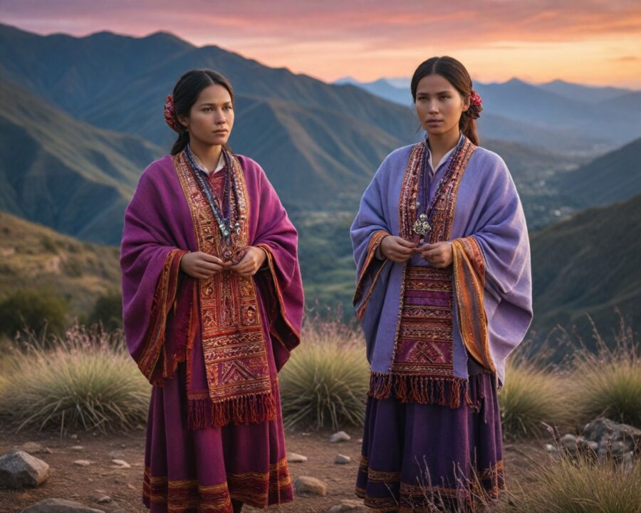 Rituales de protección energética antes de marchas feministas andinas