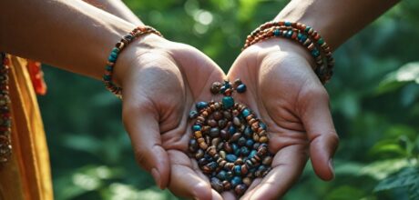 El simbolismo espiritual de los collares de semillas en rituales