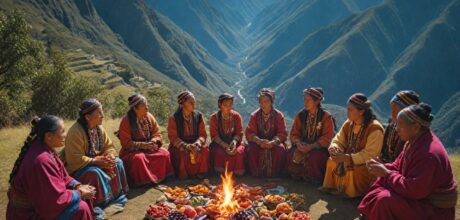 Cómo se realizaban ceremonias de agradecimiento a la Pachamama en equinoccios andinos