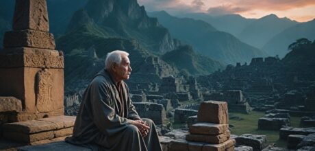 Relato de un anciano que conversa con fantasmas incas en ruinas
