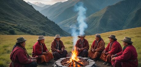 Cómo se realizan rituales de reconciliación comunitaria en los Andes