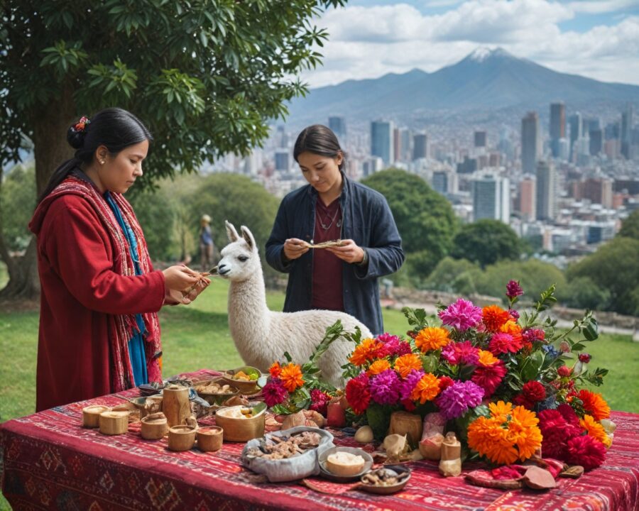 Cómo los rituales andinos de pago a la tierra se adaptan en ciudades