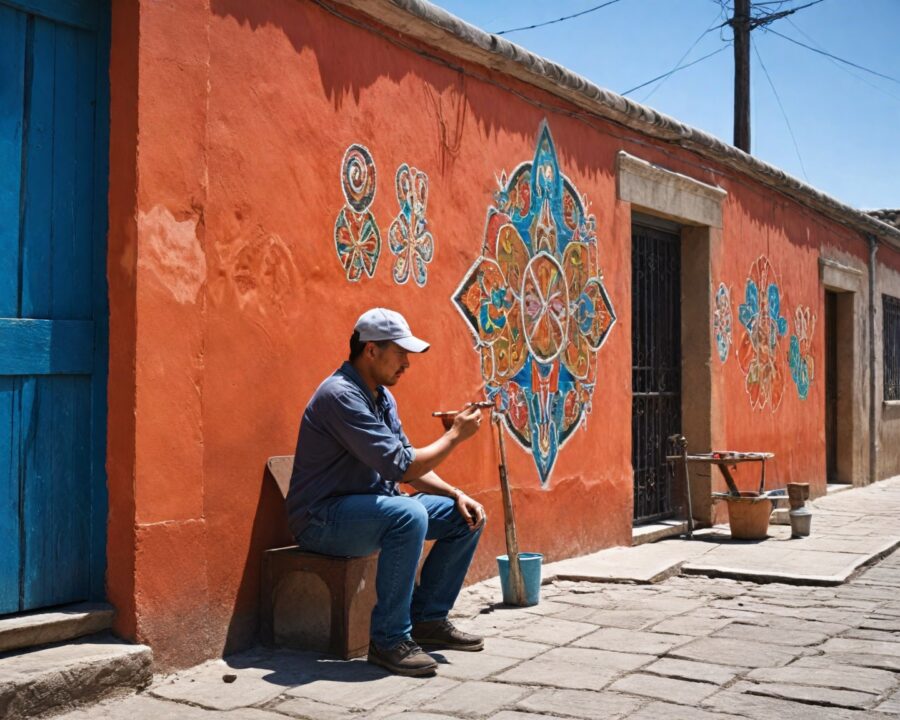 Símbolos rituales en el street art andino contemporáneo