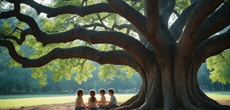 El mito del árbol de sombra eterna que protege a los niños