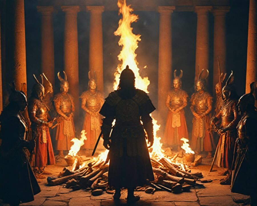 La función de los dioses menores en rituales de iniciación guerrera