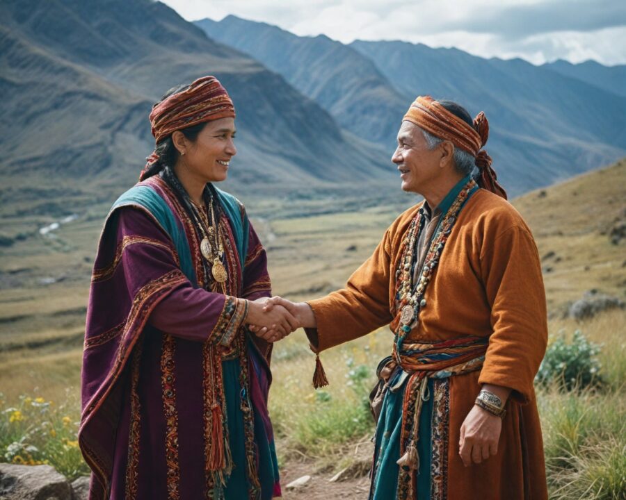 Cómo se realizaban pactos de reciprocidad entre comunidades andinas