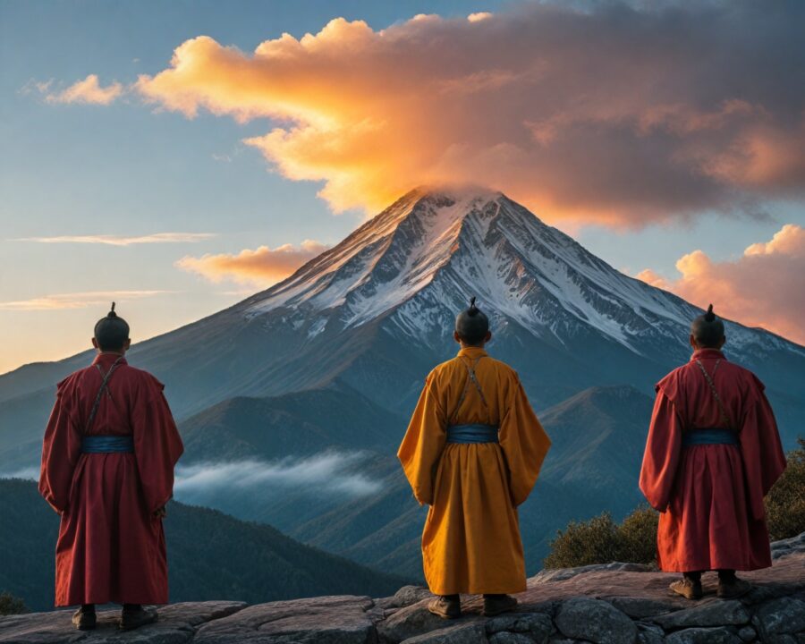 El relato de la montaña y los primeros sacerdotes solares