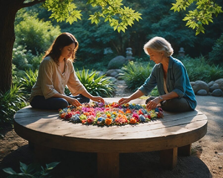Rituales para armonizar relaciones familiares con elementos naturales