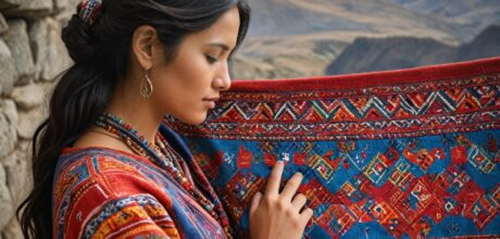 Simbolismo de serpientes en textiles sagrados andinos