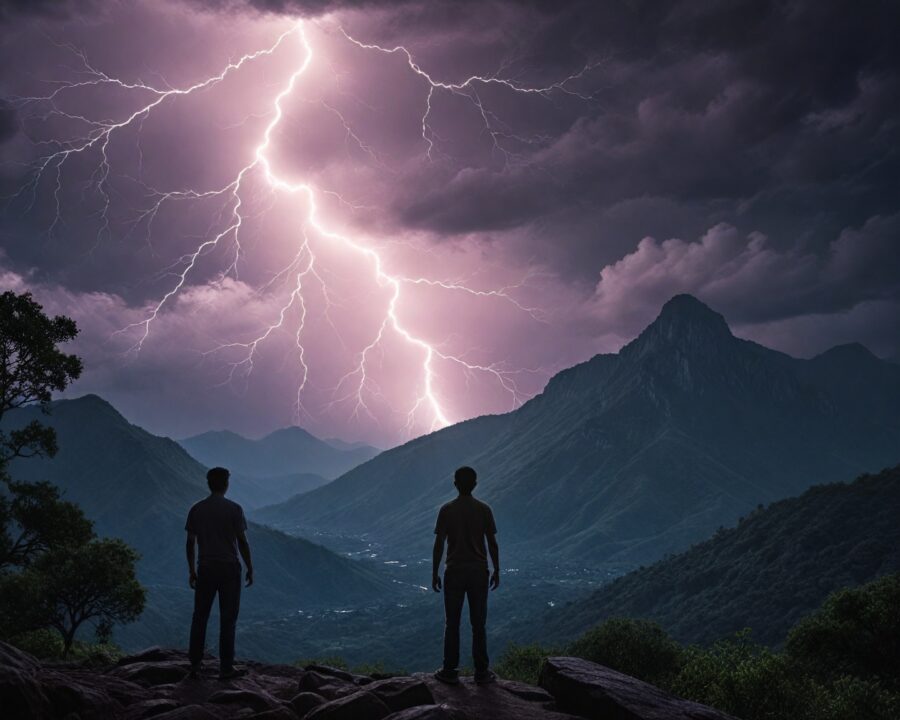 Significado espiritual de los relámpagos como mensaje de Illapa