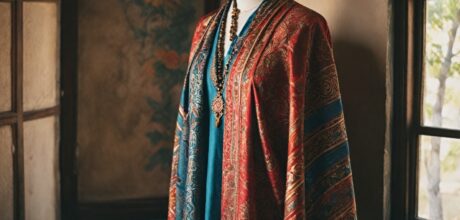 Significado espiritual de las bandas multicolores en trajes ancestrales